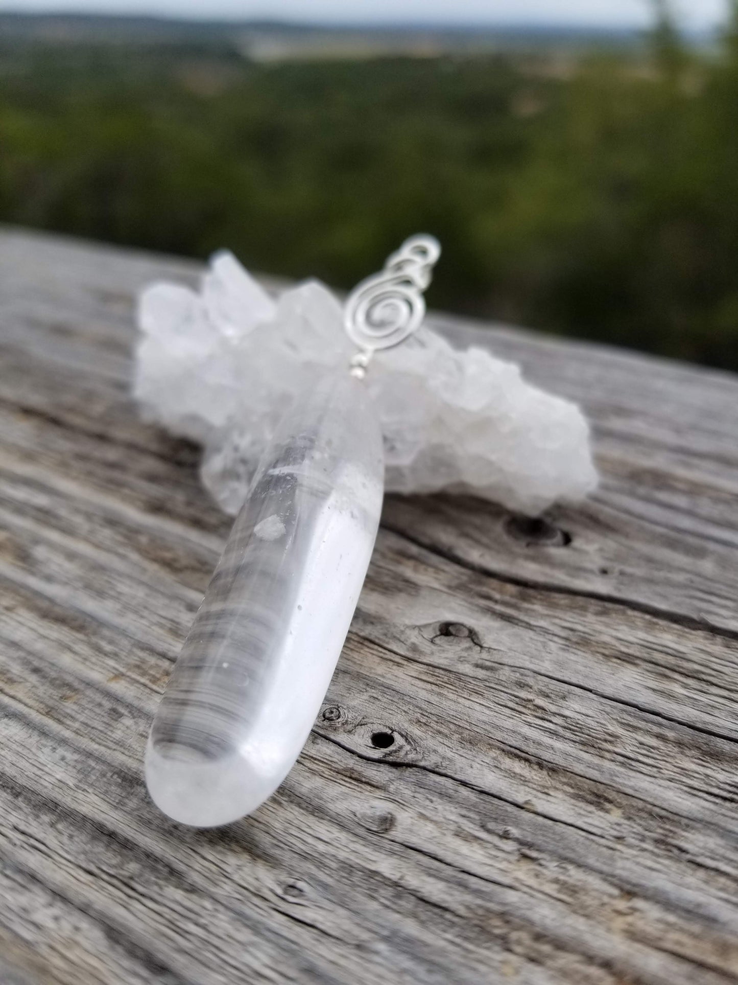 Arkansas Quarts Handmade One Of A kind Pendant