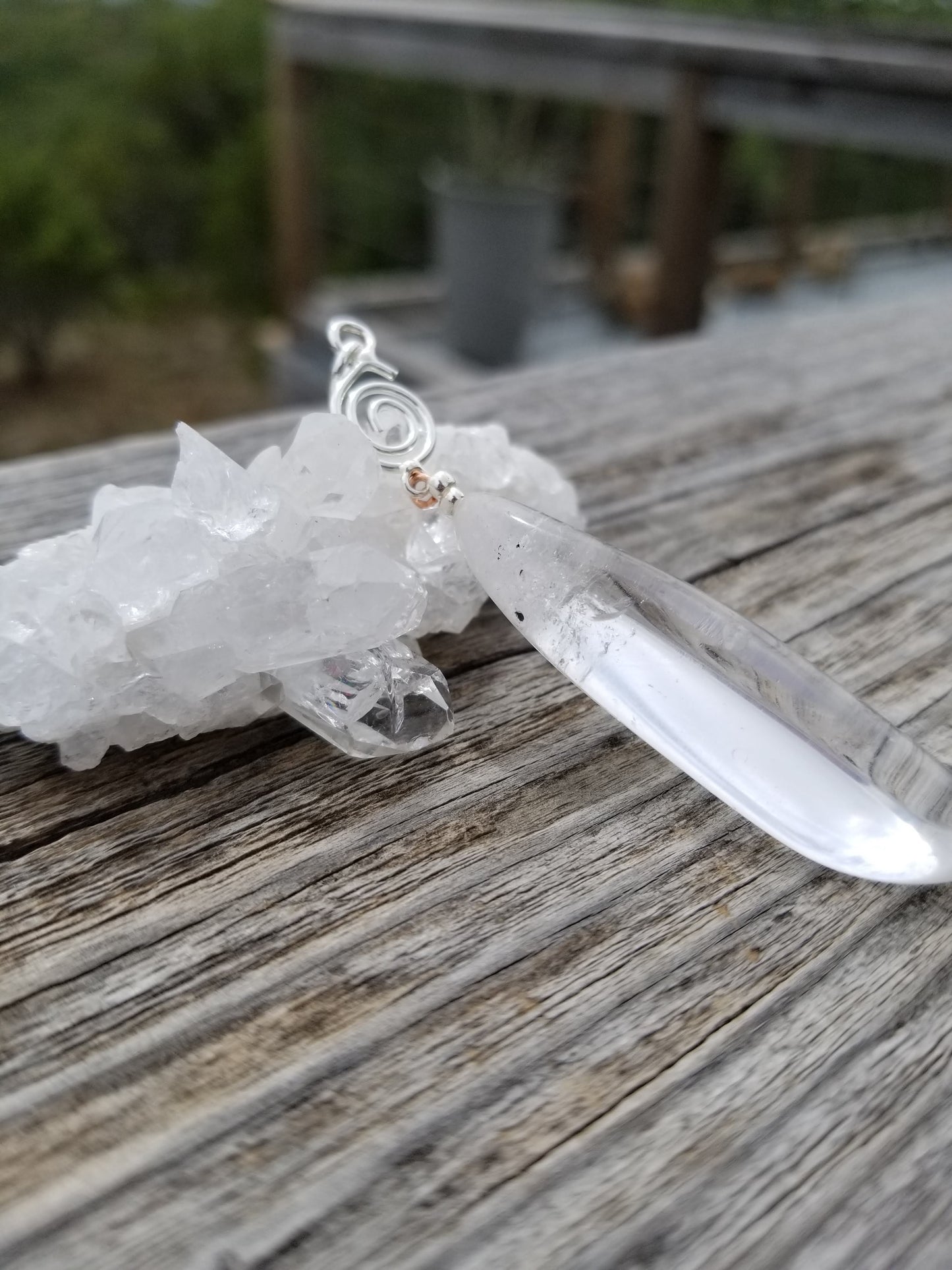 Arkansas Quarts Handmade One Of A kind Pendant