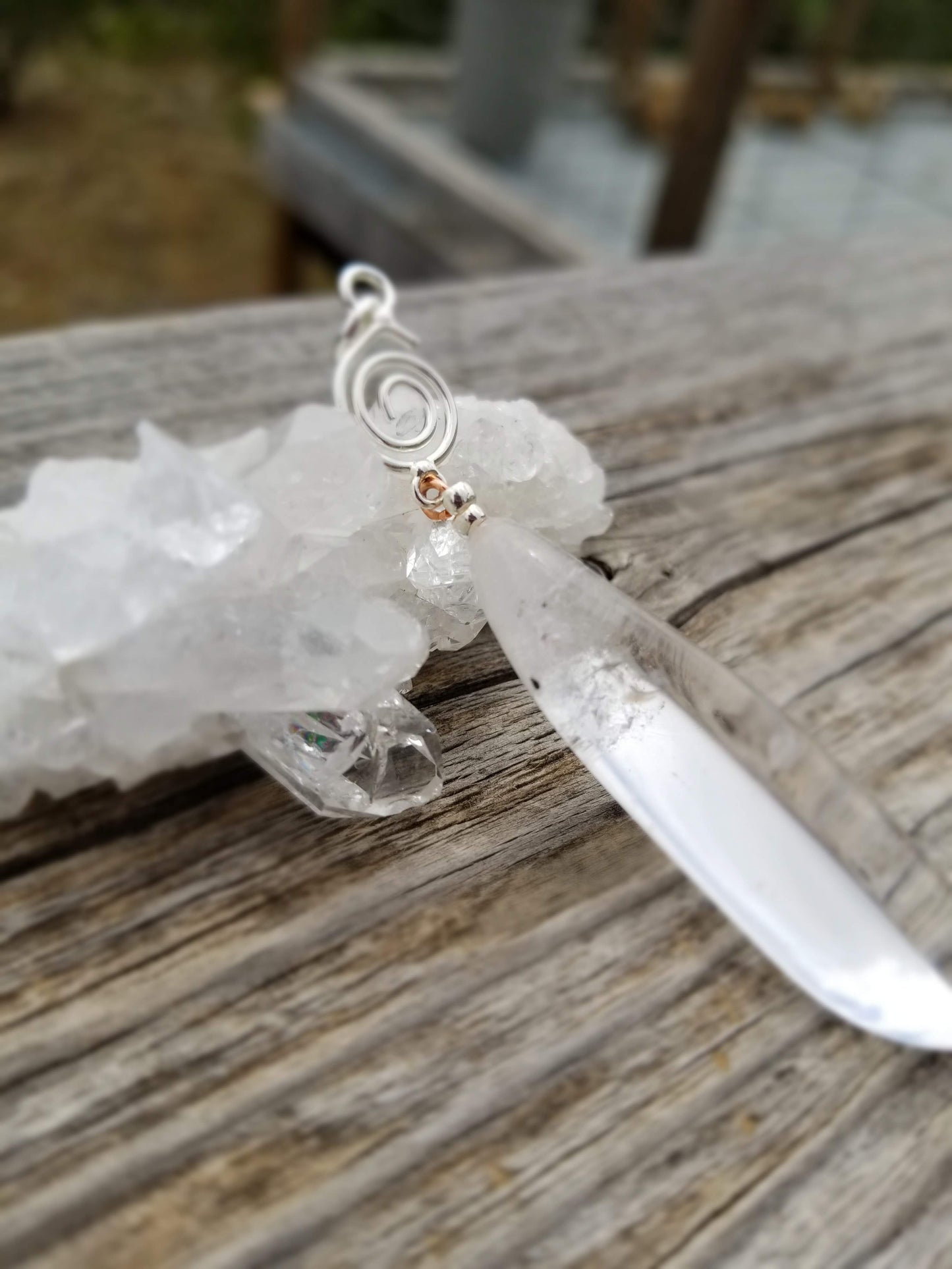 Arkansas Quarts Handmade One Of A kind Pendant